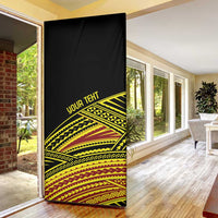 Personalised Tonga Ha apai High School Door Cover Ngatu Fonulei Pattern - Polynesian Pride