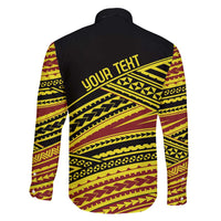 Personalised Tonga Ha apai High School Family Matching Off Shoulder Short Dress and Hawaiian Shirt Ngatu Fonulei Pattern