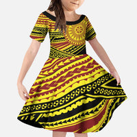 Personalised Tonga Ha apai High School Family Matching Tank Maxi Dress and Hawaiian Shirt Ngatu Fonulei Pattern