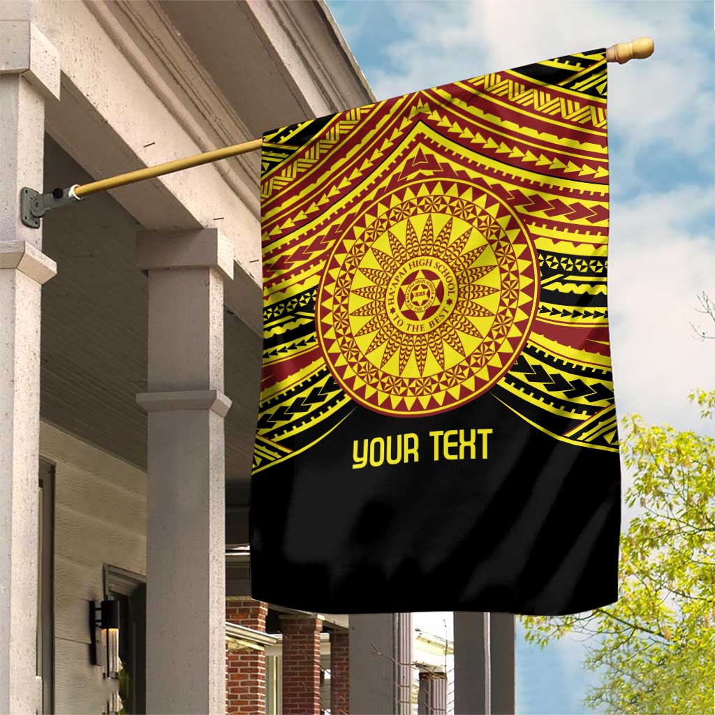 Personalised Tonga Ha apai High School Garden Flag Ngatu Fonulei Pattern