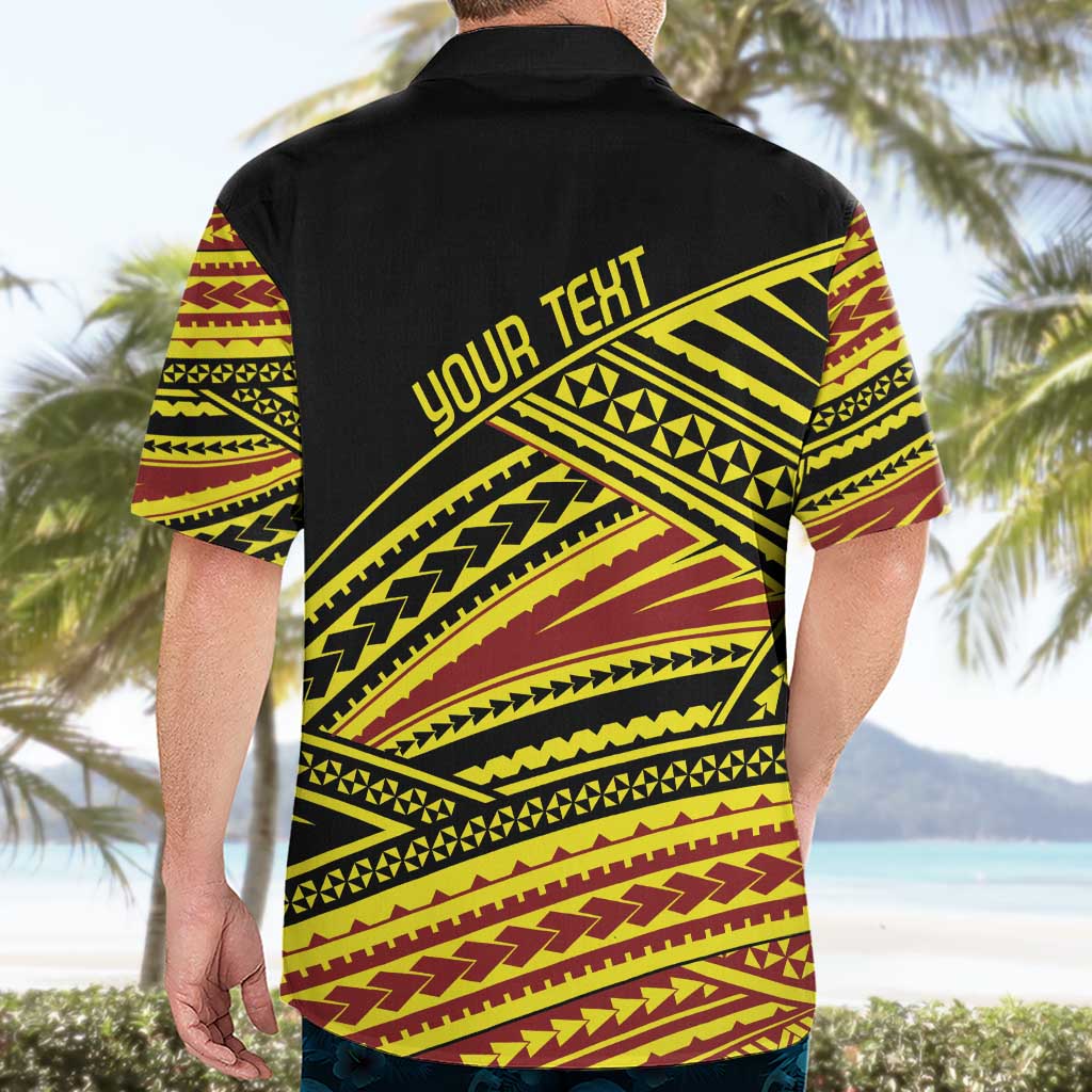 Personalised Tonga Ha apai High School Hawaiian Shirt Ngatu Fonulei Pattern