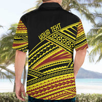 Personalised Tonga Ha apai High School Hawaiian Shirt Ngatu Fonulei Pattern