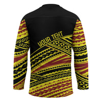 Personalised Tonga Ha apai High School Hockey Jersey Ngatu Fonulei Pattern - Polynesian Pride