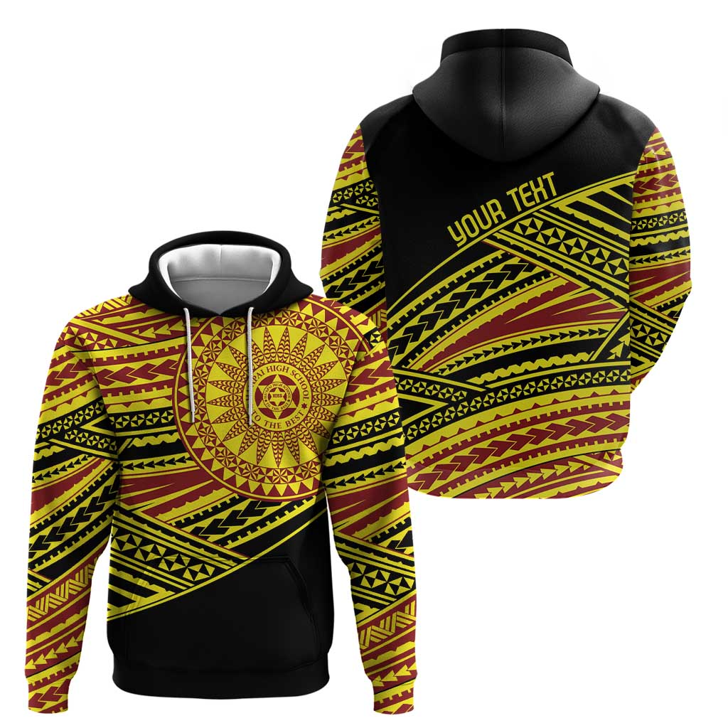 Personalised Tonga Ha apai High School Hoodie Ngatu Fonulei Pattern