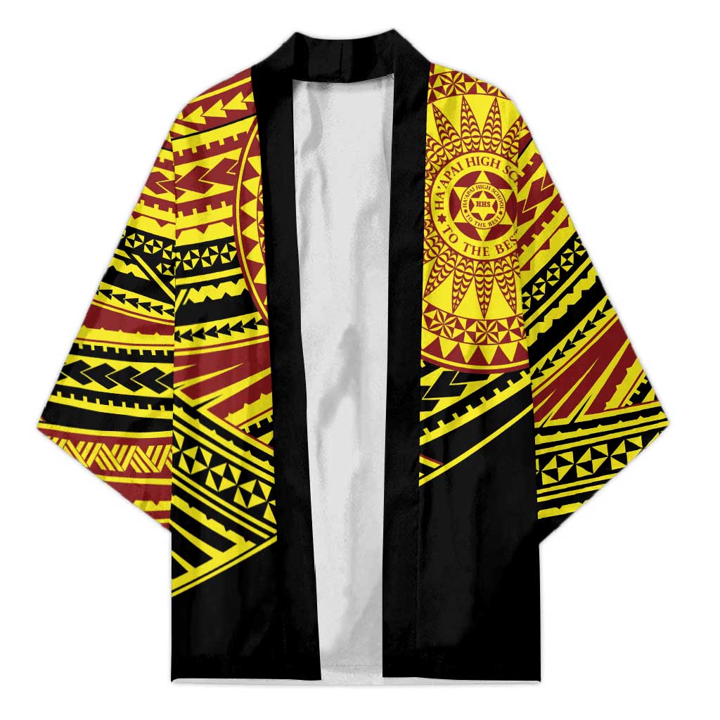 Personalised Tonga Ha apai High School Kimono Ngatu Fonulei Pattern - Polynesian Pride