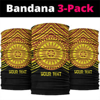 Personalised Tonga Ha apai High School Neck Gaiter Ngatu Fonulei Pattern - Polynesian Pride