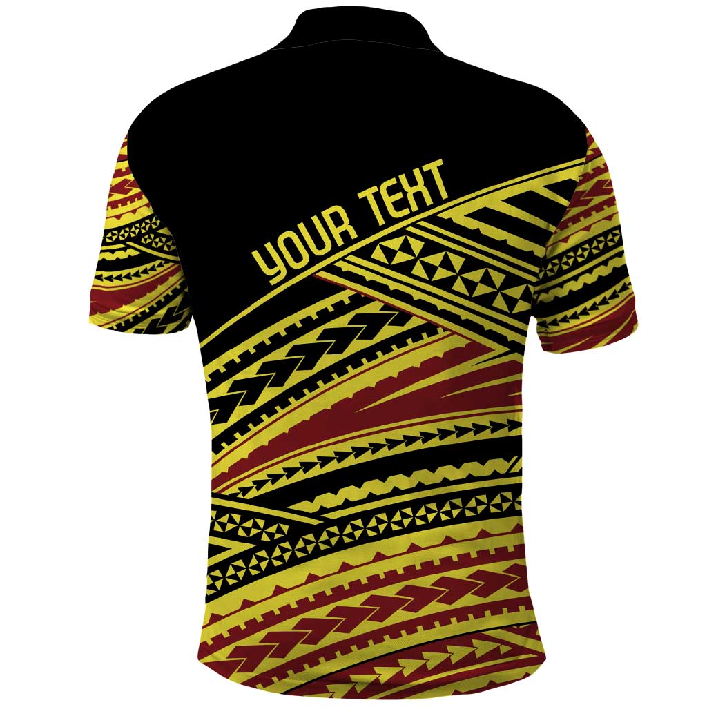 Personalised Tonga Ha apai High School Polo Shirt Ngatu Fonulei Pattern
