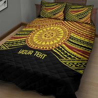 Personalised Tonga Ha apai High School Quilt Bed Set Ngatu Fonulei Pattern