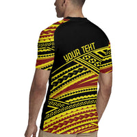 Personalised Tonga Ha apai High School Rugby Jersey Ngatu Fonulei Pattern