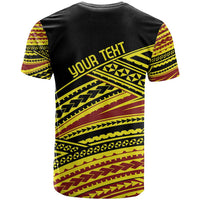 Personalised Tonga Ha apai High School T Shirt Ngatu Fonulei Pattern