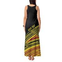 Personalised Tonga Ha apai High School Tank Maxi Dress Ngatu Fonulei Pattern