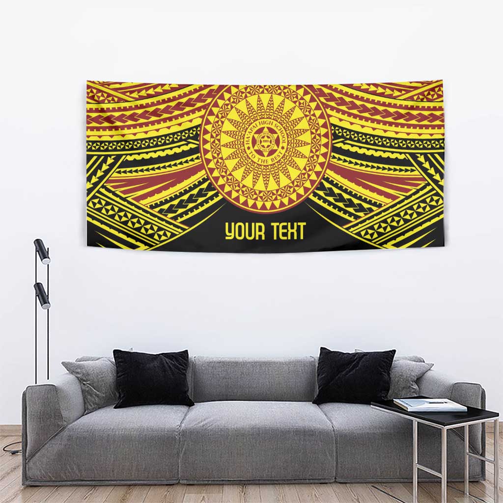 Personalised Tonga Ha apai High School Tapestry Ngatu Fonulei Pattern