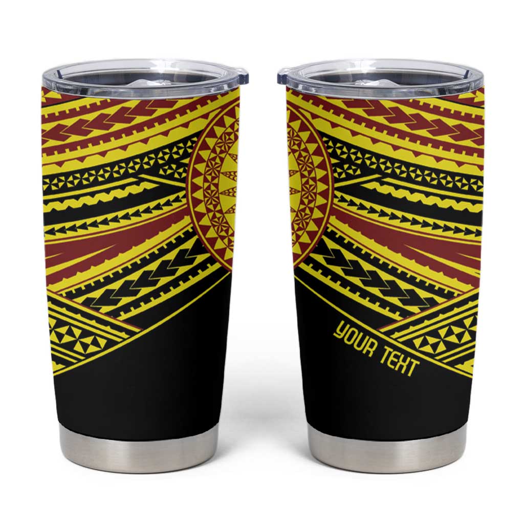 Personalised Tonga Ha apai High School Tumbler Cup Ngatu Fonulei Pattern