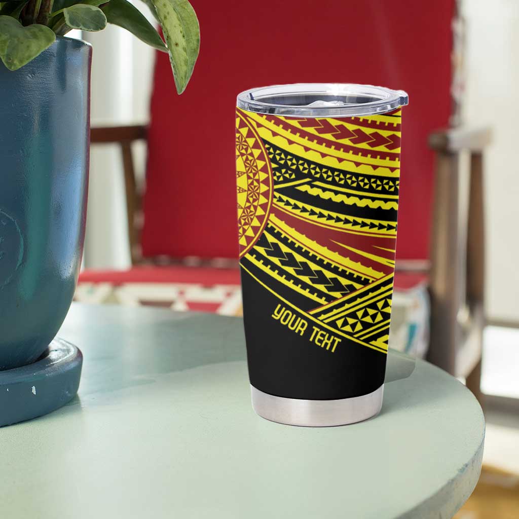 Personalised Tonga Ha apai High School Tumbler Cup Ngatu Fonulei Pattern