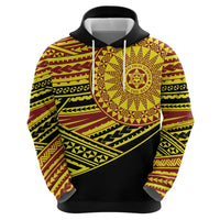 Personalised Tonga Ha apai High School Zip Hoodie Ngatu Fonulei Pattern
