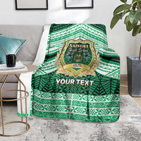 Personalised Tonga Saineha High School Blanket Polynesian Ngatu Tribal
