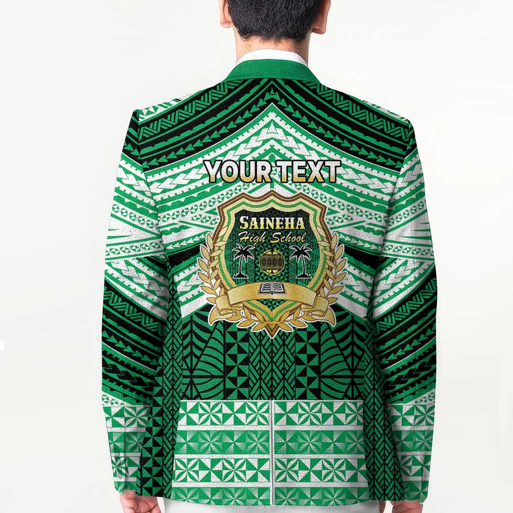 Personalised Tonga Saineha High School Blazer Polynesian Ngatu Tribal - Polynesian Pride