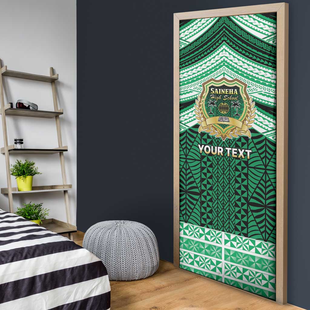 Personalised Tonga Saineha High School Door Cover Polynesian Ngatu Tribal - Polynesian Pride