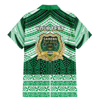 Personalised Tonga Saineha High School Family Matching Mermaid Dress and Hawaiian Shirt Polynesian Ngatu Tribal