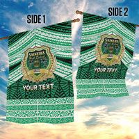 Personalised Tonga Saineha High School Garden Flag Polynesian Ngatu Tribal