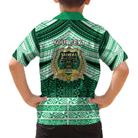 Personalised Tonga Saineha High School Kid Hawaiian Shirt Polynesian Ngatu Tribal
