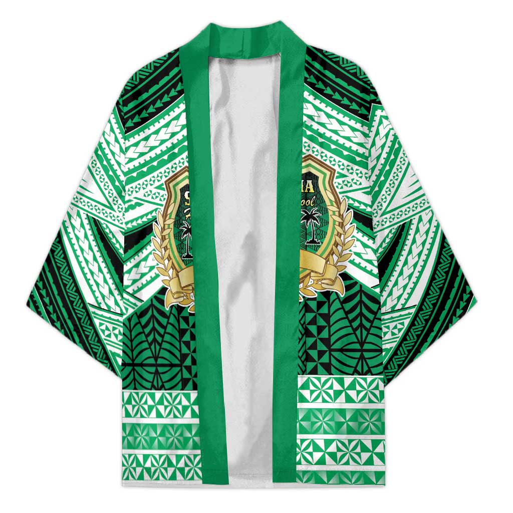 Personalised Tonga Saineha High School Kimono Polynesian Ngatu Tribal - Polynesian Pride