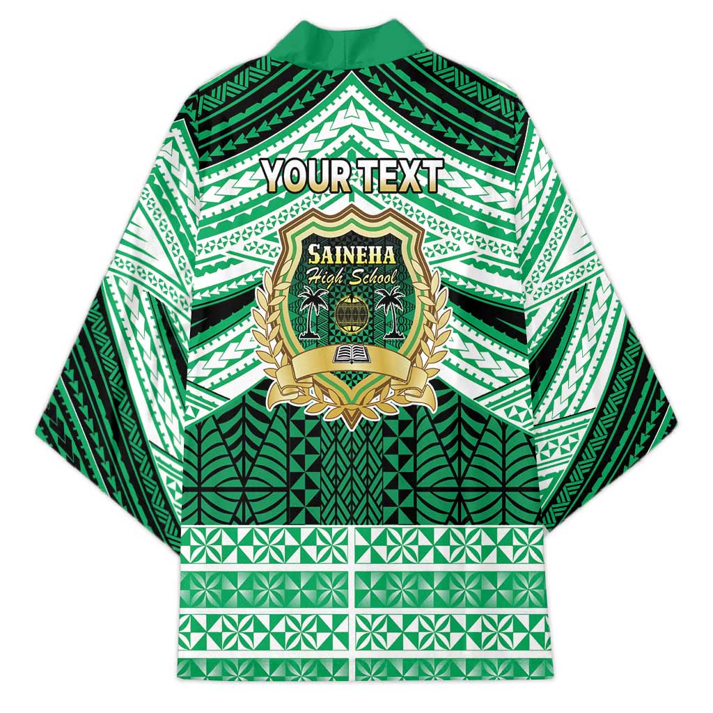 Personalised Tonga Saineha High School Kimono Polynesian Ngatu Tribal - Polynesian Pride
