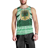 Personalised Tonga Saineha High School Men Tank Top Polynesian Ngatu Tribal