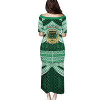 Personalised Tonga Saineha High School Puletasi Polynesian Ngatu Tribal