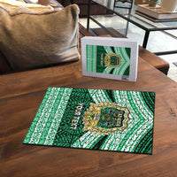 Personalised Tonga Saineha High School Puzzle Polynesian Ngatu Tribal - Polynesian Pride