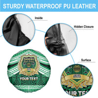 Personalised Tonga Saineha High School Spare Tire Cover Polynesian Ngatu Tribal