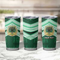 Personalised Tonga Saineha High School Tumbler Cup Polynesian Ngatu Tribal