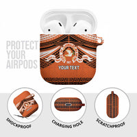 Personalised Tonga Tailulu College AirPods Case Polynesian Ngatu Tribal - Polynesian Pride
