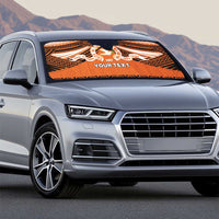 Personalised Tonga Tailulu College Auto Sun Shade Polynesian Ngatu Tribal - Polynesian Pride