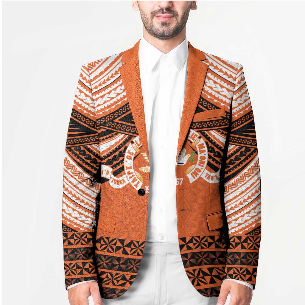 Personalised Tonga Tailulu College Blazer Polynesian Ngatu Tribal - Polynesian Pride