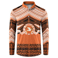 Personalised Tonga Tailulu College Button Sweatshirt Polynesian Ngatu Tribal