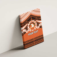 Personalised Tonga Tailulu College Canvas Wall Art Polynesian Ngatu Tribal