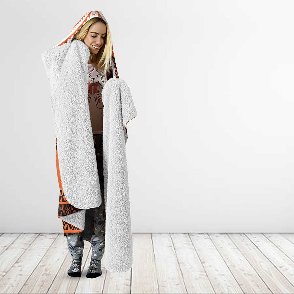 Personalised Tonga Tailulu College Hooded Blanket Polynesian Ngatu Tribal