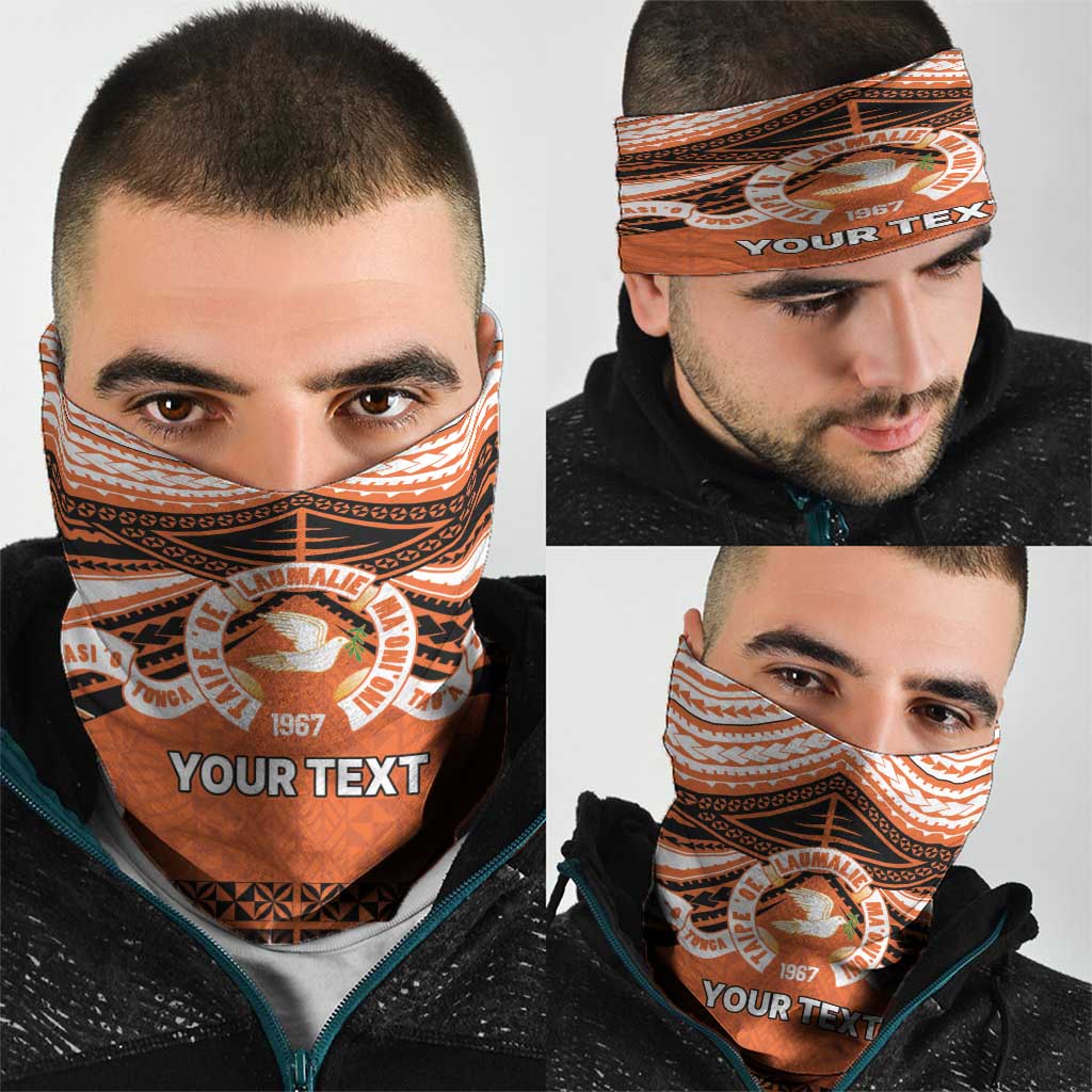 Personalised Tonga Tailulu College Neck Gaiter Polynesian Ngatu Tribal - Polynesian Pride