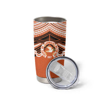 Personalised Tonga Tailulu College Tumbler Cup Polynesian Ngatu Tribal