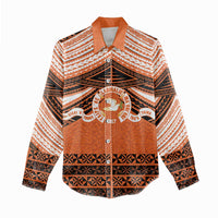 Personalised Tonga Tailulu College Women Casual Shirt Polynesian Ngatu Tribal