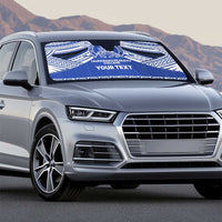 Personalised Tonga Taufa'ahau Pilolevu College Auto Sun Shade Polynesian Ngatu Tribal - Polynesian Pride