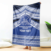 Personalised Tonga Taufa'ahau Pilolevu College Blanket Polynesian Ngatu Tribal