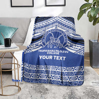 Personalised Tonga Taufa'ahau Pilolevu College Blanket Polynesian Ngatu Tribal