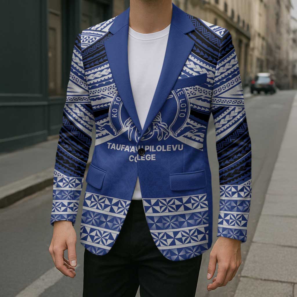 Personalised Tonga Taufa'ahau Pilolevu College Blazer Polynesian Ngatu Tribal - Polynesian Pride