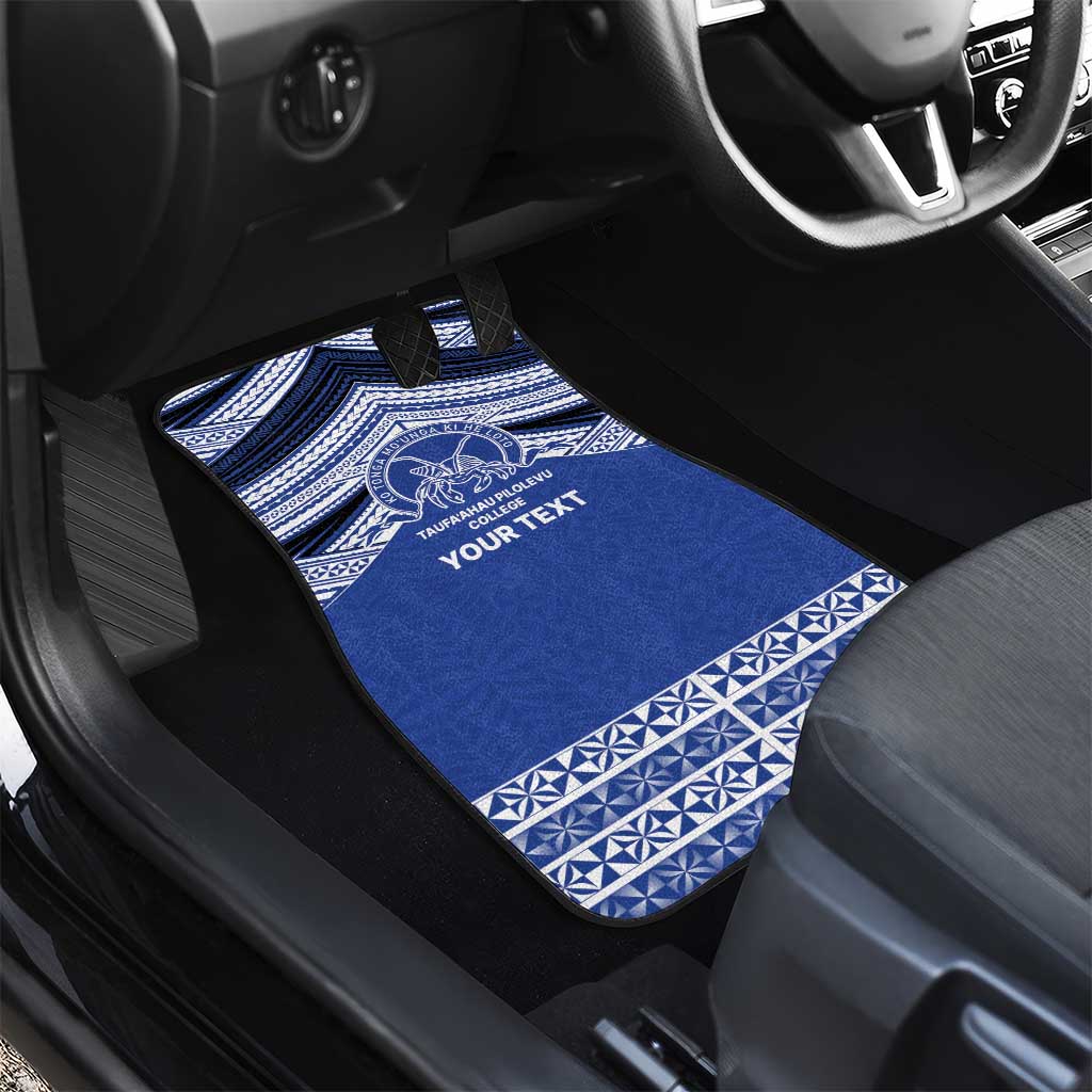 Personalised Tonga Taufa'ahau Pilolevu College Car Mats Polynesian Ngatu Tribal