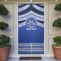 Personalised Tonga Taufa'ahau Pilolevu College Door Cover Polynesian Ngatu Tribal - Polynesian Pride