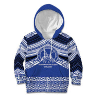 Personalised Tonga Taufa'ahau Pilolevu College Kid Hoodie Polynesian Ngatu Tribal