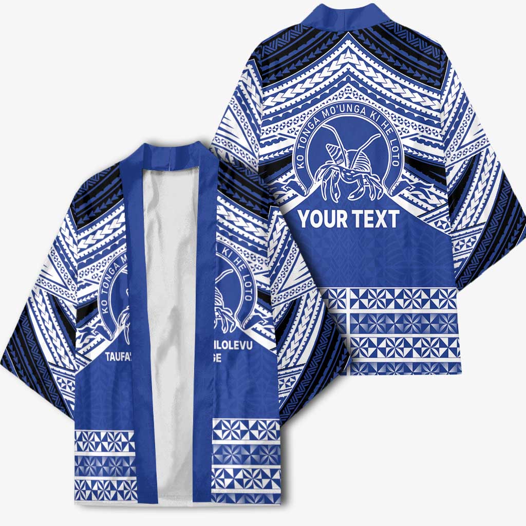 Personalised Tonga Taufa'ahau Pilolevu College Kimono Polynesian Ngatu Tribal - Polynesian Pride