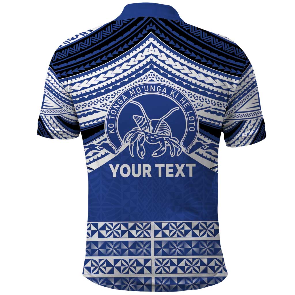 Personalised Tonga Taufa'ahau Pilolevu College Polo Shirt Polynesian Ngatu Tribal